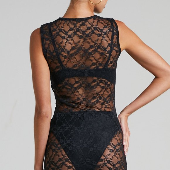 Lioness Cupid Lace Mini Dress Black NWT - Picture 7 of 8